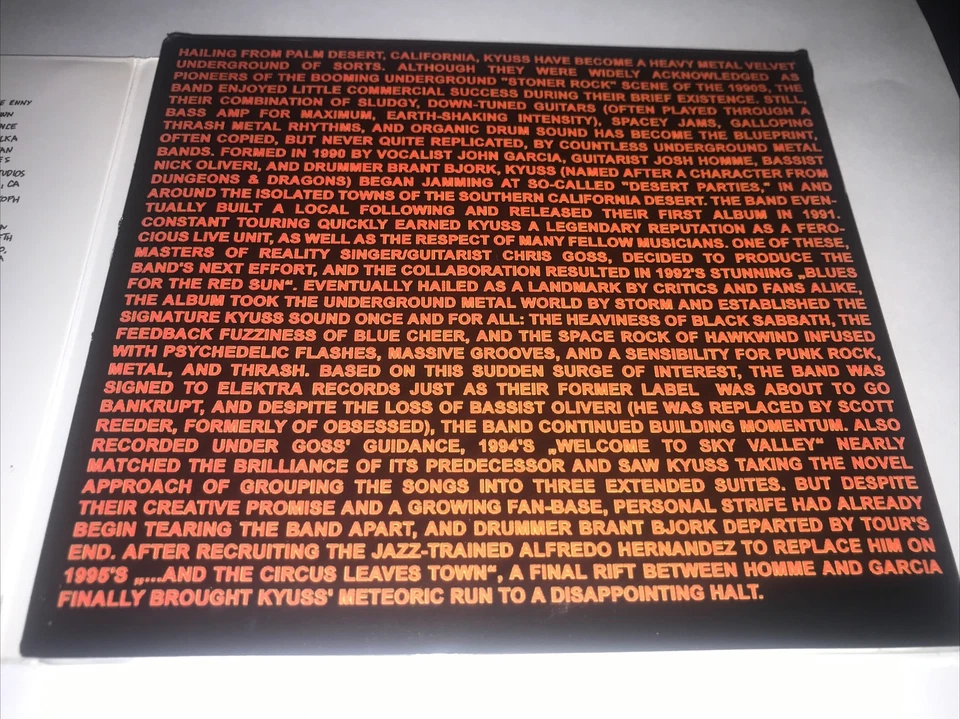 Son Of Kyuss EP Live Tracks Queens of the Stone Age Fu Manchu Cd 1990 1st Album Foto 3 de 4