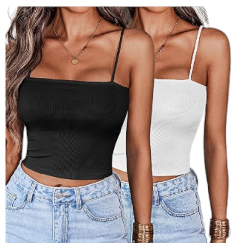 Women's Tank Top Sleeveless Basic Cami Large Shirt Multipack