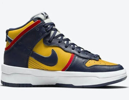 Nike Dunk High Up Sneaker Maize Midnight Navy-Yellow DH3718-701 Women’s Size 9 - Picture 3 of 7
