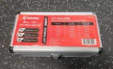 EZARC 9Pc Carbide Hole Saw Drill Bit Set Tooth Kit Cutter Tool for Hard Metal 