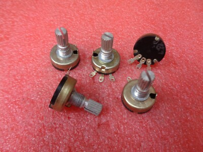 5K Ohm Linear Variabler Widerstand Potentiometer 6mm Spindel 17mm Metallwelle x5 Stück