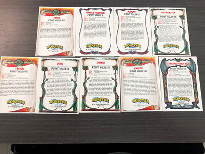 Topps The Original Monster In My Pocket Cards 9 Cards in 1991 | eBay