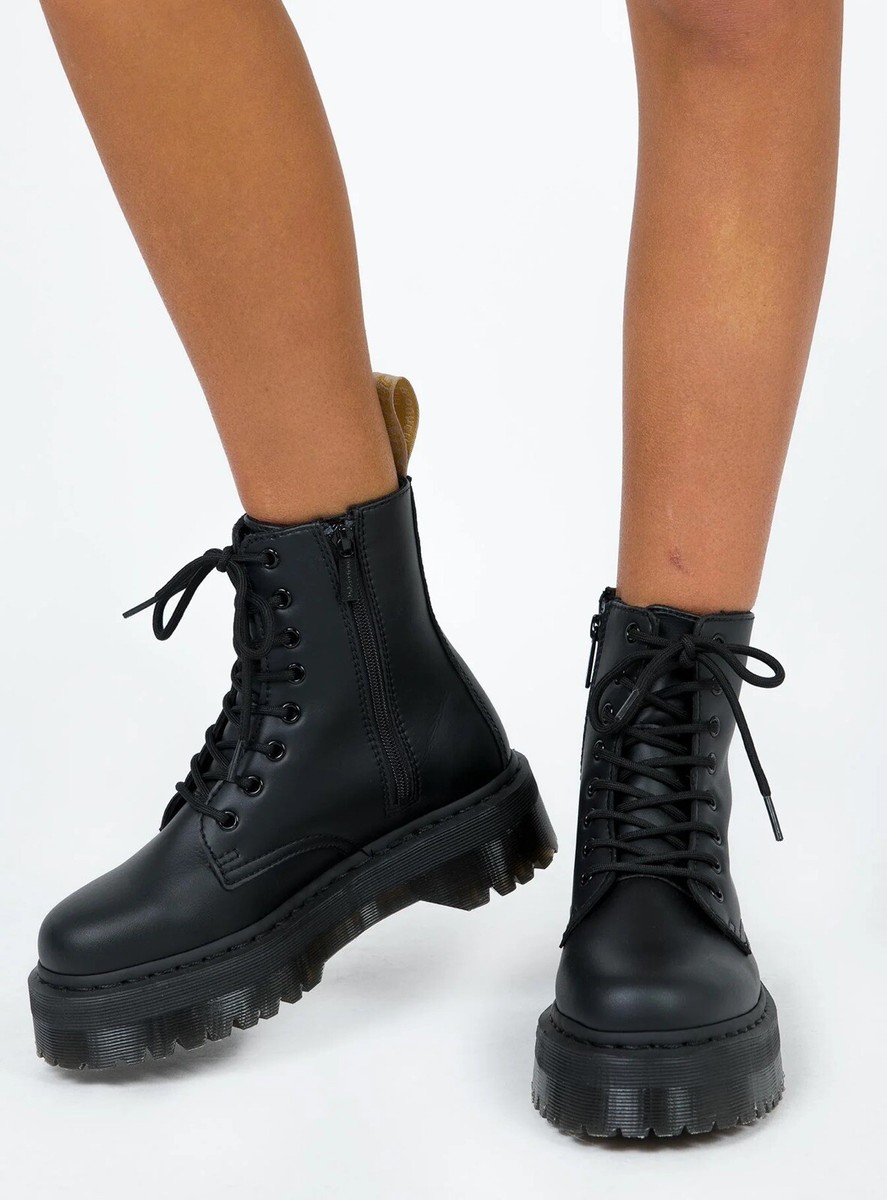 靴 Dr. Martens Jadon HDW II UK4 23cm Jadon Boot Smooth Leather Platforms in Black | Dr. Martens