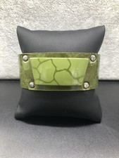 Faux Leather Green Wrap Bracelet, New, With Silver Snaps