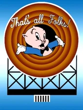 Miller Engineering ~HO/O Scale~ Looney Tunes That's all Folks! Billboard ~885001