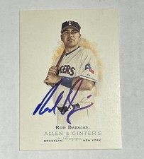 Rod Barajas SIGNED AUTOGRAPH 2006 Topps Allen & Ginter Card Texas Rangers