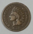 1868 Indian Head/Oak Wreath rev Cent VERY GOOD 1c
