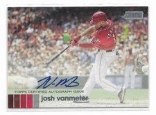 2020 Stadium Club JOSH VANMETER AUTOGRAPH ROOKIE CARD Cincinnati Reds AJV