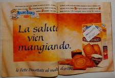 PUBBLICITÀ ADVERTISING FETTE BISCOTTATE MULINO BIANCO AL MALTO D'ORZO - 1996