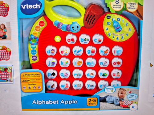 VTech Apple Alphabet SMYTHS Big Steps Educational Electronic Toy Keyboard Bundle - Picture 6 of 12