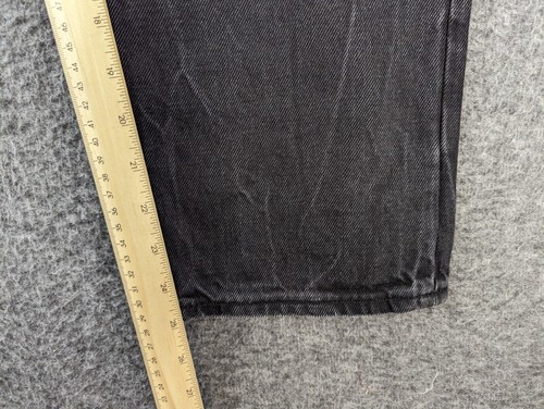 Old Navy Jeans Womens Size 14 Black Denim Distressed Straight Leg Pants - Picture 10 of 14