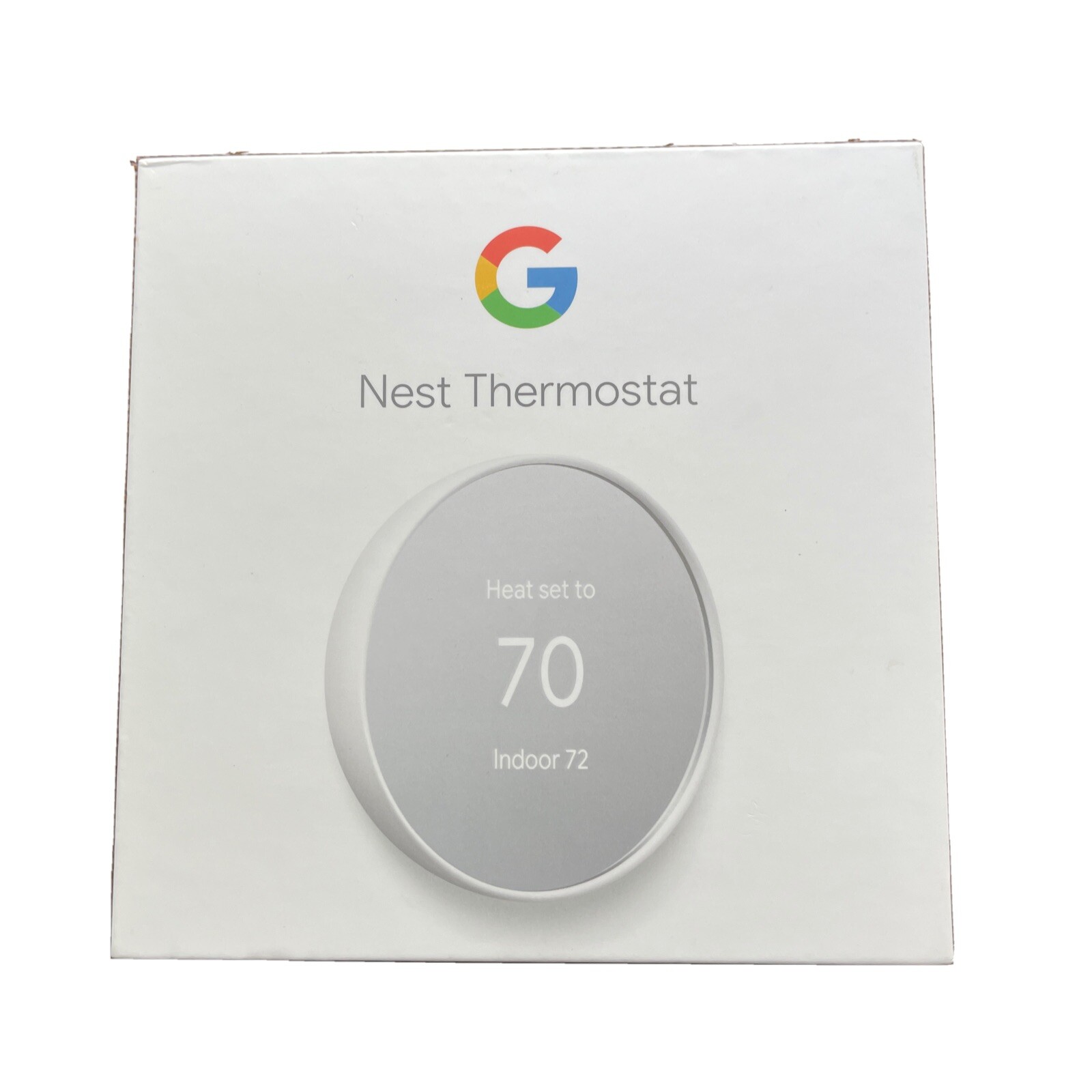 Google Nest Thermostat Smart Programmable Wi-Fi Thermostat - White G4CVZ Used