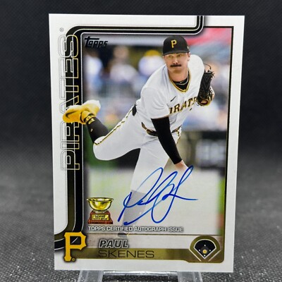 Paul Skenes 2025 Topps Series 1 Real One Rookie Cup Auto 