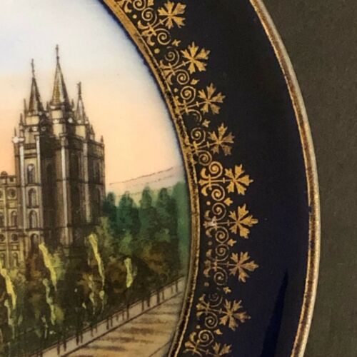 J.E. Kenyon Souvenir Plate Temple Square Salt Lake City, Utah - Picture 3 of 7