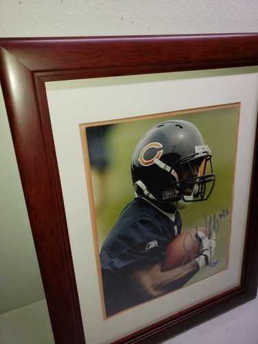 RETRO SELTENES NFL CHICAGO BÄREN "Garrett Wolfe" SIGNIERTES GERAHMTES BILD - Bild 3 von 11