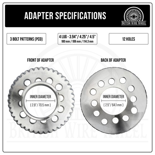 14x7 Rev 100 Spoke Straight Lace Lowrider Wire Wheels, Chevy KO Caps, Set of 4 - Picture 64 of 94