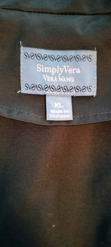 Anorak Simply Vera Vera Wang Women's Blue/Green Jacket Size XL Spring - Picture 9 of 14