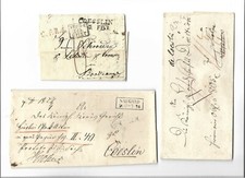 Preu&szlig;en / COESLIN 9 Kabinett-St&uuml;cke, dabei handschriftl. "de Coeslin" auf Werth-