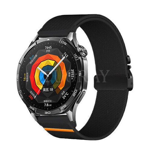 Correa elástica de nailon de 20/22 mm para reloj Samsung Galaxy 7 6 5 4 3 Pro Active 2 - Imagen 13 de 43
