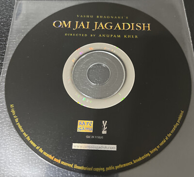 OM JAI JAGADISH : Bollywood Music CD - NO CASE - SAREGAMA - Director:Anupam Kher