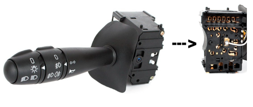 Commodo de phare pour Dacia duster logan 1 sandero Renault sandero
