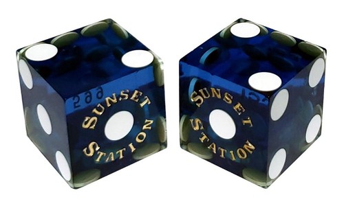 Authentic Las Vegas Casino Table Played 19mm Craps Dice - Picture 114 of 133