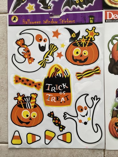 Decorating Window Clings Sticker For Halloween Party Window Decoration 6 Pc - Foto 6 di 8