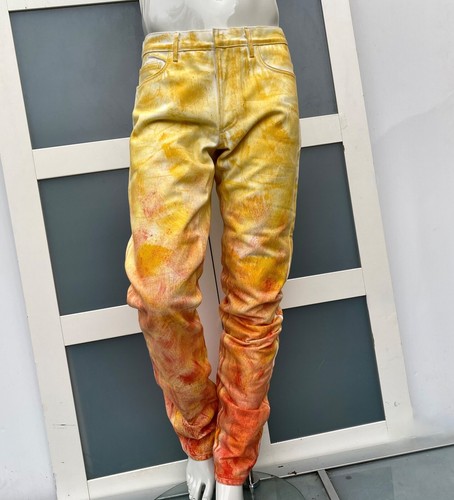 UltraRare & Great Dior Homme AW17 Multicolor Paint Jeans Prototype - Imagen 4 de 21
