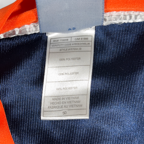 Tim Tebow Denver Broncos Jersey Adult LARGE 50 Blue Orange Reebok Stitched NFL - Picture 8 of 13