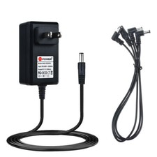 9V 1A Adapter For Center Negative Guitar Effect Pedal  3 way Daisy Chain Cable