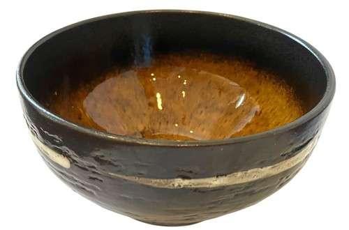 NUEVO Joseph Abboud Solaris Constellation marrón esmalte por goteo sopa cereal cuenco lateral - Imagen 3 de 14