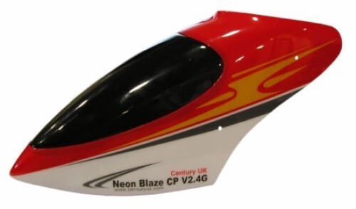 Red Canopy Fits: Neon Blaze V2.4/Walkera HM59D RC Model Helicopters (P-BLE-57R) - Picture 5 of 11