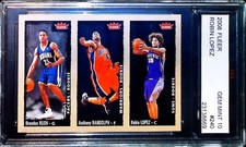 2008 FLEER #240 ROBIN LOPEZ ANTHONY RANDOLPH BRANDON RUSH FGS 10