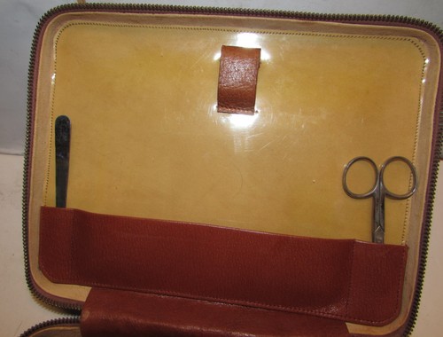 Vintage kit viaggio barba uomo, rasoio GILLETTE, rara custodia - Picture 10 of 11