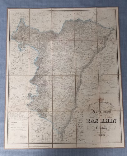 Topographische Karte des Departements Niederrhein 1841 - Bild 2 von 2
