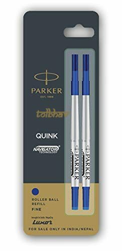 Parker Quink Rollerball Pen Refill Blue Ink Fine Point Roller Ball Pen New Pack - Picture 7 of 11