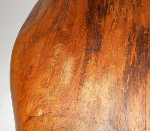 VINTAGE PRIMITIVE WOOD HAND-CARVED LARGE 21" SERVING TRAY RUSTIC FARMHOUSE CHIC - Picture 18 of 20