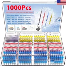 1000PCS Solder Stick Waterproof Seal Sleeve Heat Shrink Butt Wire Connectors