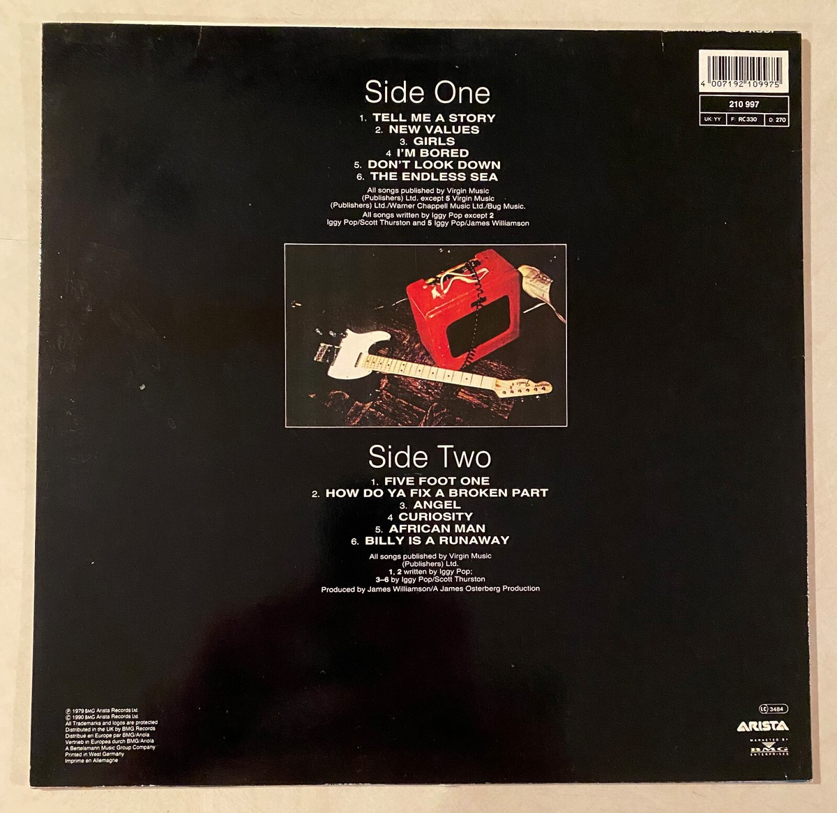 【新品未開封】【レコード】Iggy Pop 、James Williamson Iggy Pop & James Williamson - Kill City (1977) (US BOMP