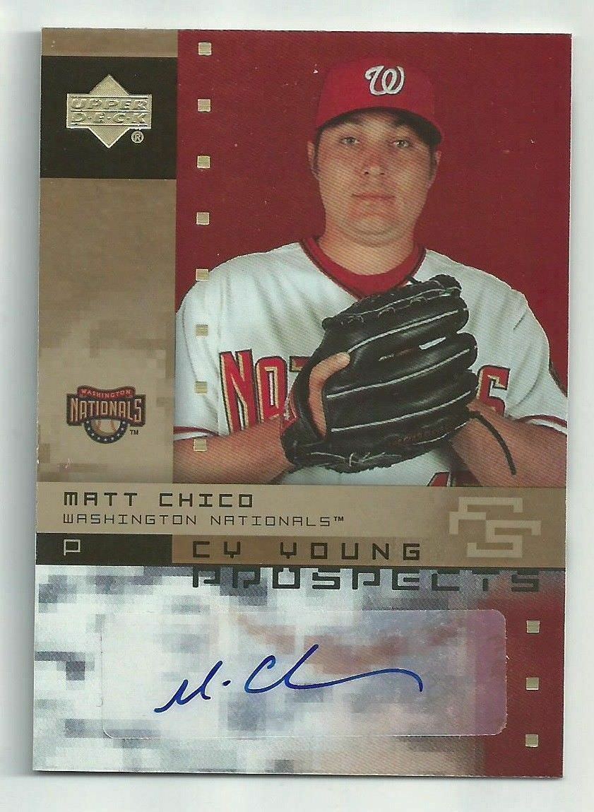 2007 UD Future Stars Matt Chico CY Young Prospects Rookie RC Auto #CY ...