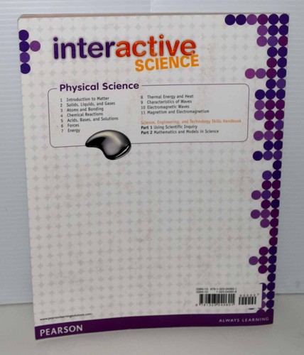 LIKE NEW SAVVAS INTERACTIVE Textbook / Workbook SCIENCE GRADE 8 Free Shipping !! - Afbeelding 2 van 2