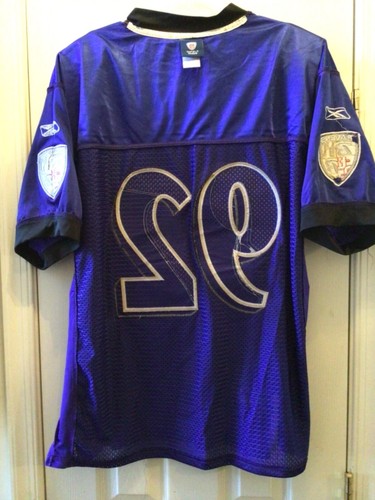 Haloti Ngata #92 Baltimore Ravens Purple Reebok On Field Jersey Size 52 Stitched - Picture 9 of 9