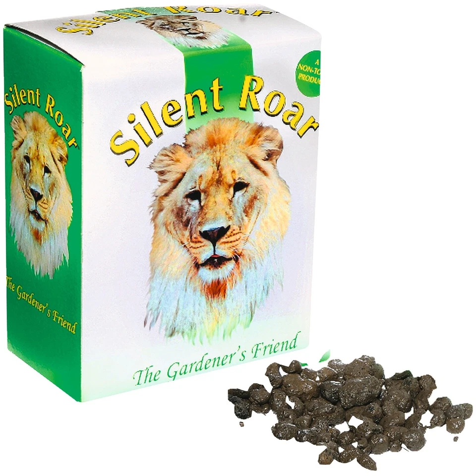 BURWELLS Silent Roar Cat Deterrent Repeller Lion Manure Pellets Garden Fertiliser 500g