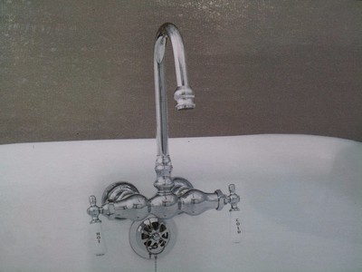 3 Ball Leg Tub Chrome Faucet With Gooseneck By Sign Of The Crab