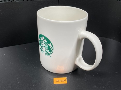 STARBUCKS 2016 White Ceramic Coffee Mug 12oz Green Siren Logo IN7264T - Picture 5 of 5