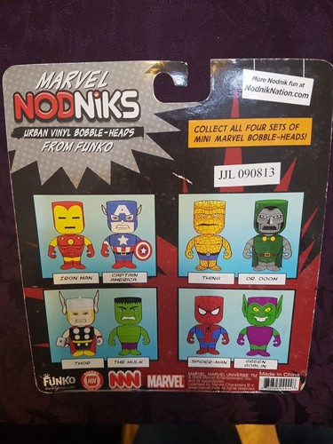 Spiderman Green Goblin Nodniks Funko Vinyl Bobble-heads - Picture 2 of 2