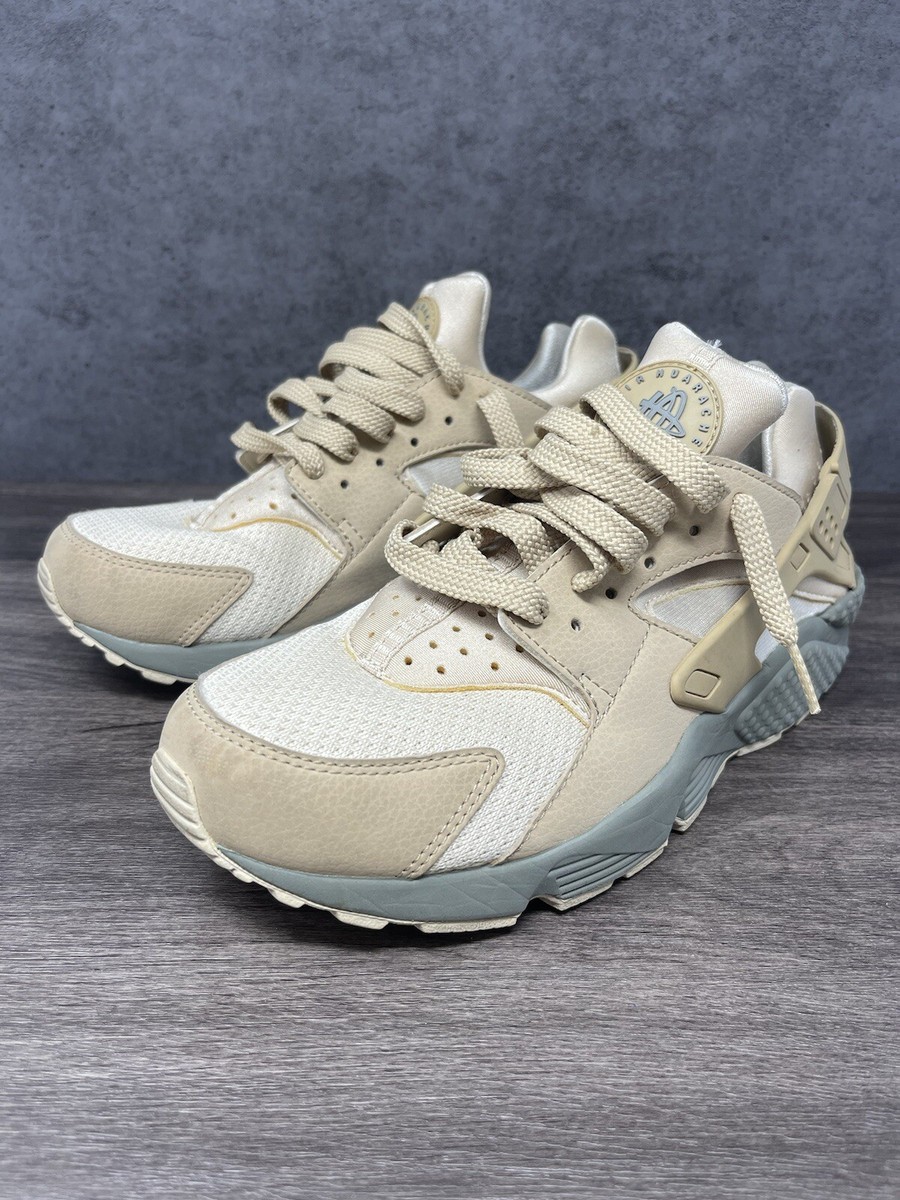 Nike Air Huarache Size 8 Mens Oatmeal Brown Grey Running