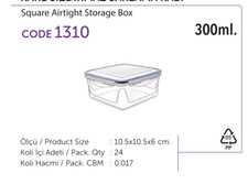 Transparent Food Container with Klip Locking Lid PP05 Recycleable Plastic
