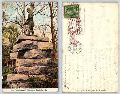 Louisville Kentucky DANIEL BOONE MONUMENT Postcard M56
