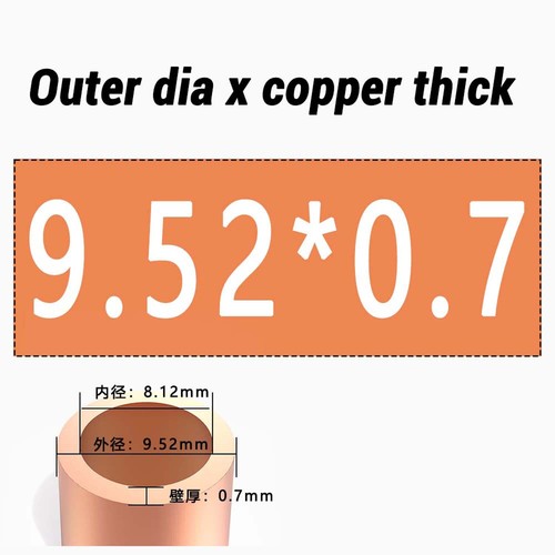 Any Size Copper Tube 2mm- 1/4" - 12mm Inch Diameter Type K Soft Coil